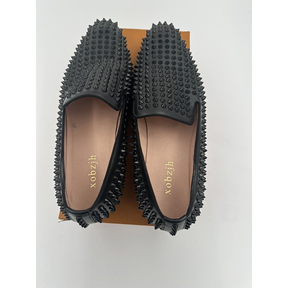 xobzjh black shoes mens 10.5/43 With Box